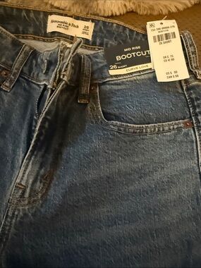 Abercrombie & Fitch Women’s Bootcut Jeans - Medium Blue Denim